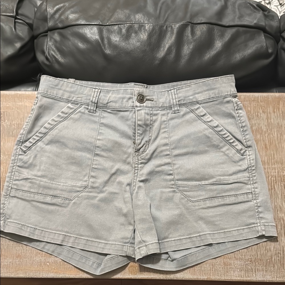 Gray Pocketed Shorts